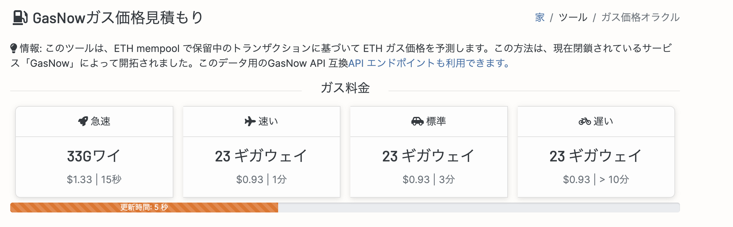 OpenSeaでガス代はいくらかかる？ガスチャートの見方と節約方法 | プロロード